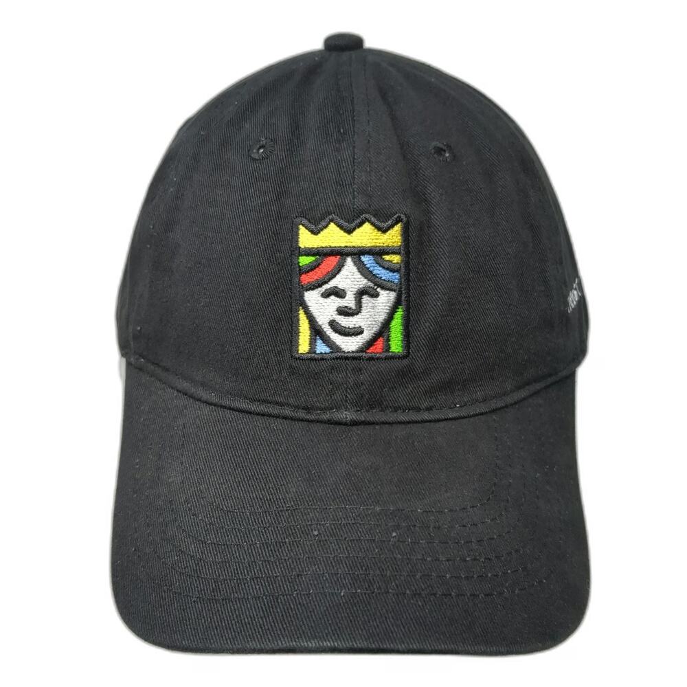 Queensboro Baseball Cap Black One Size Trust The Queen Logo Slideback Hat